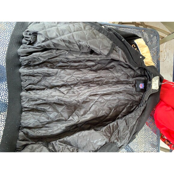 New Orleans Super Bowl  XLIV Champions Embroidered Double Sided NFL Jacket XL - Picture 9 of 9